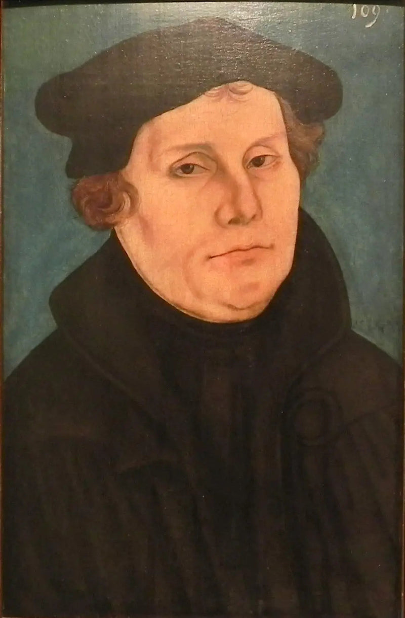 Martin Luther, en bust, vänd mot höger - Lucas Cranach den äldre