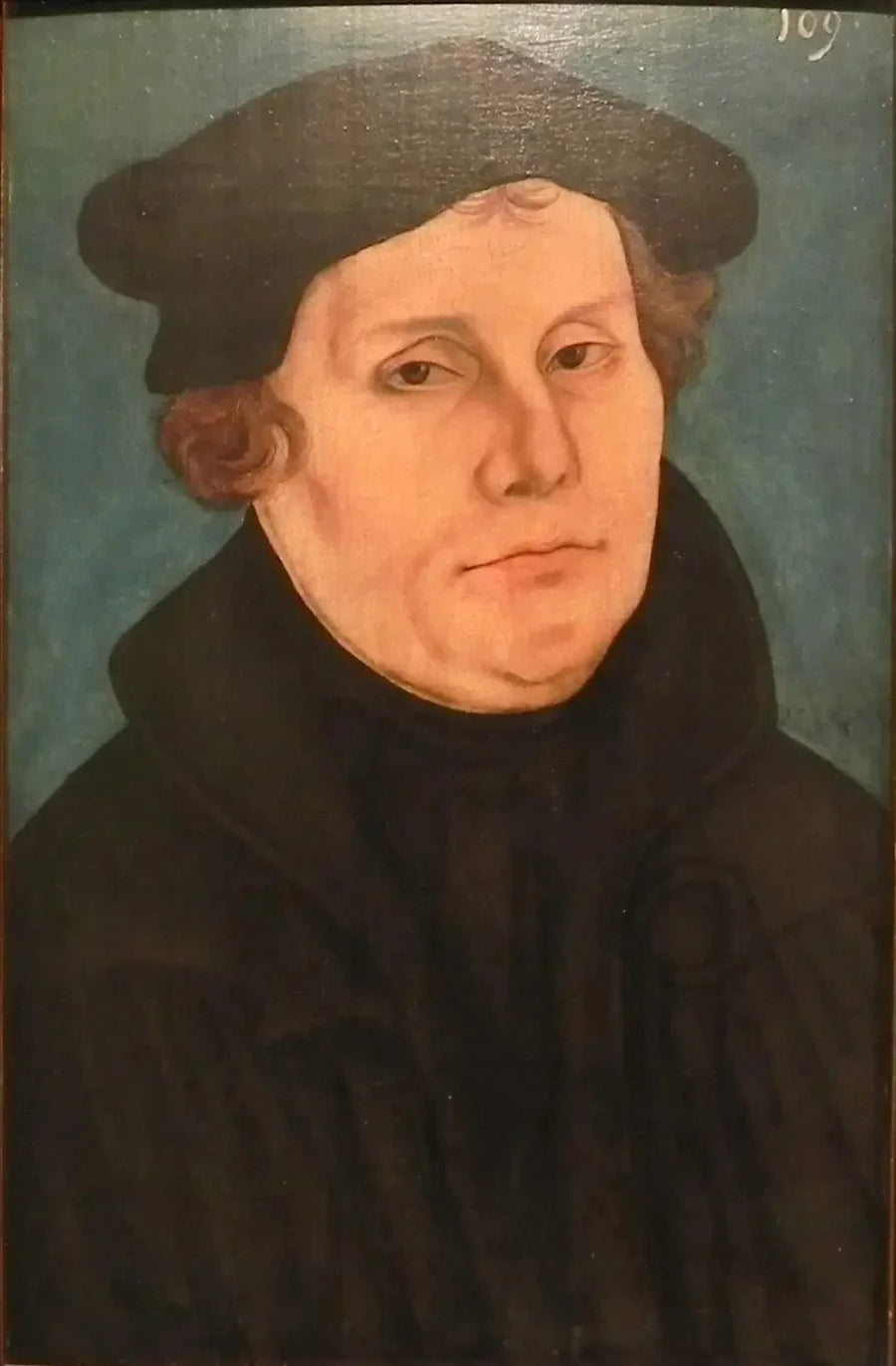 Martin Luther, en bust, vänd mot höger - Lucas Cranach den äldre