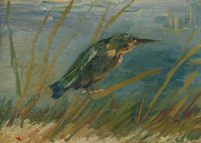 Isfågel vid vattenkanten - Vincent van Gogh