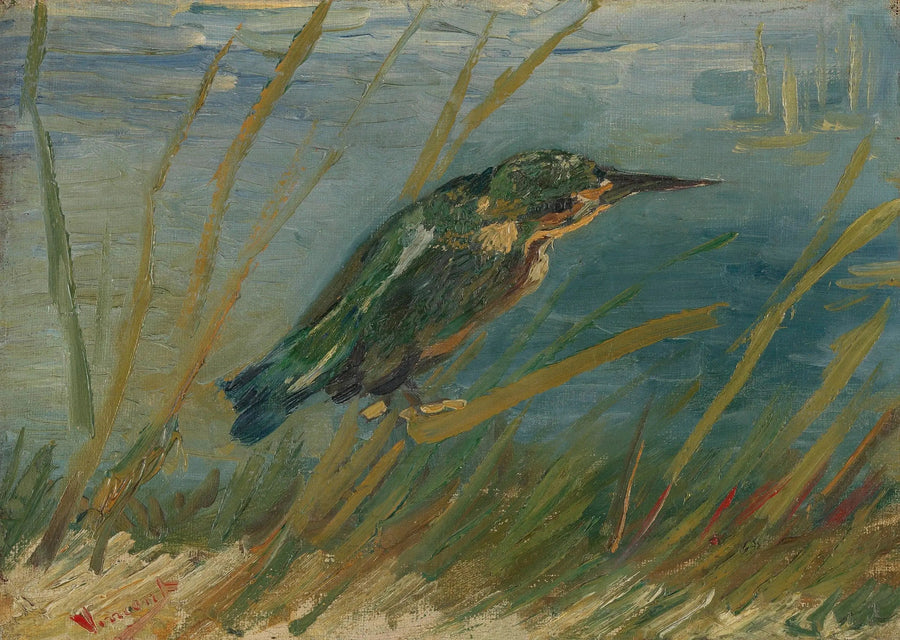 Isfågel vid vattenkanten - Vincent van Gogh