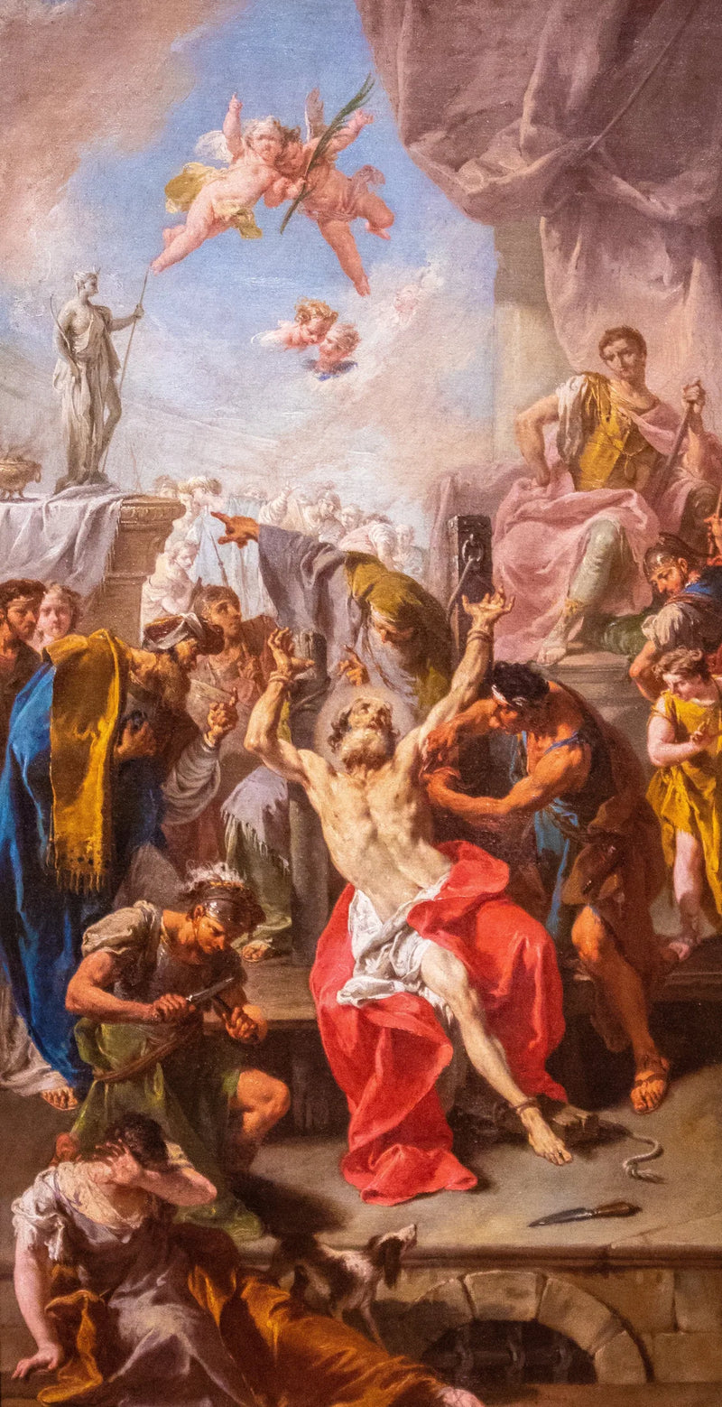 Martyr av Saint Barthélemy - Giovanni Battista Pittoni