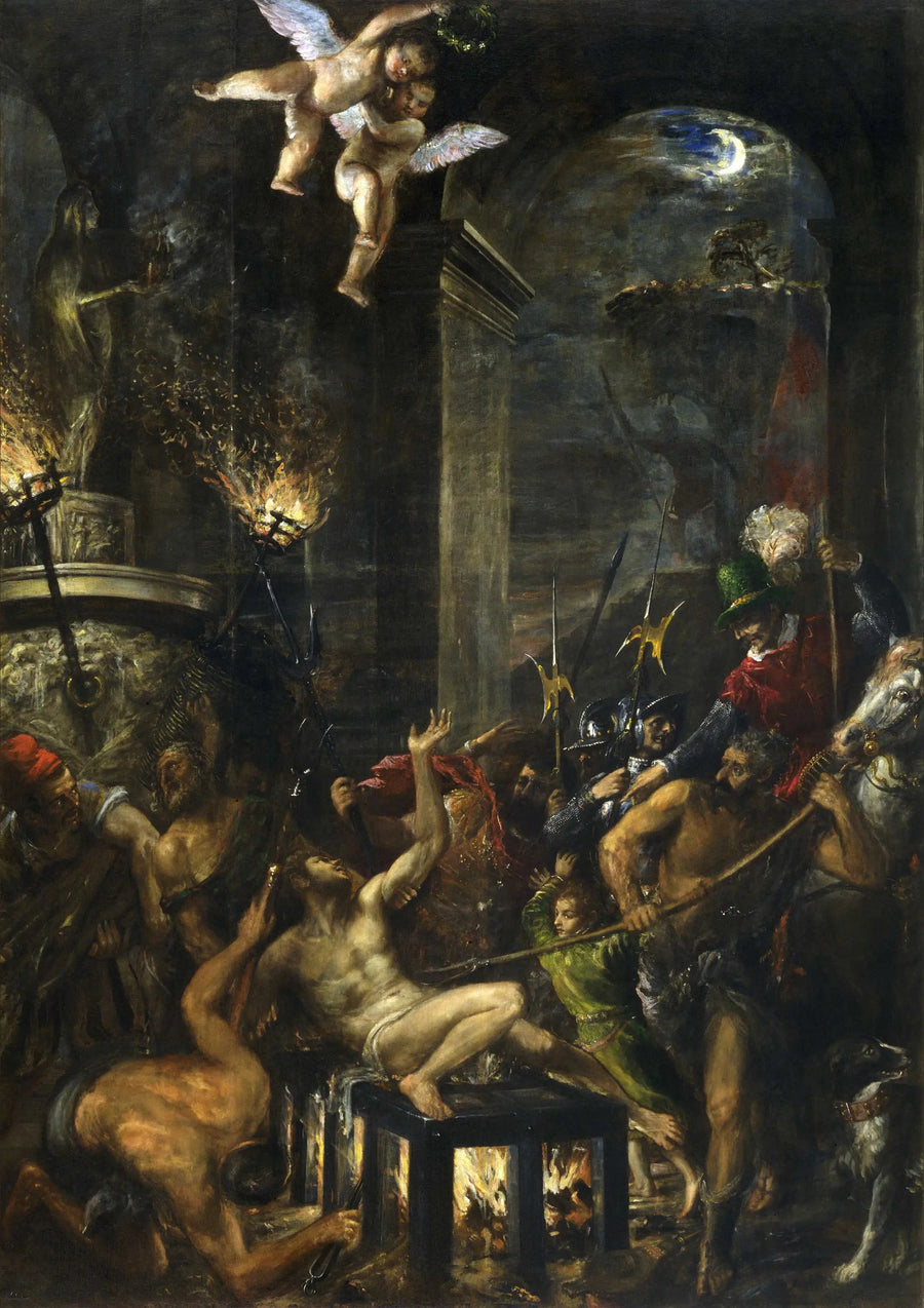 Martyr av Saint Laurent - Titian