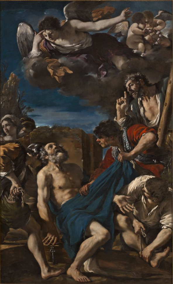 Martyrdom av helige Petrus - Guercino