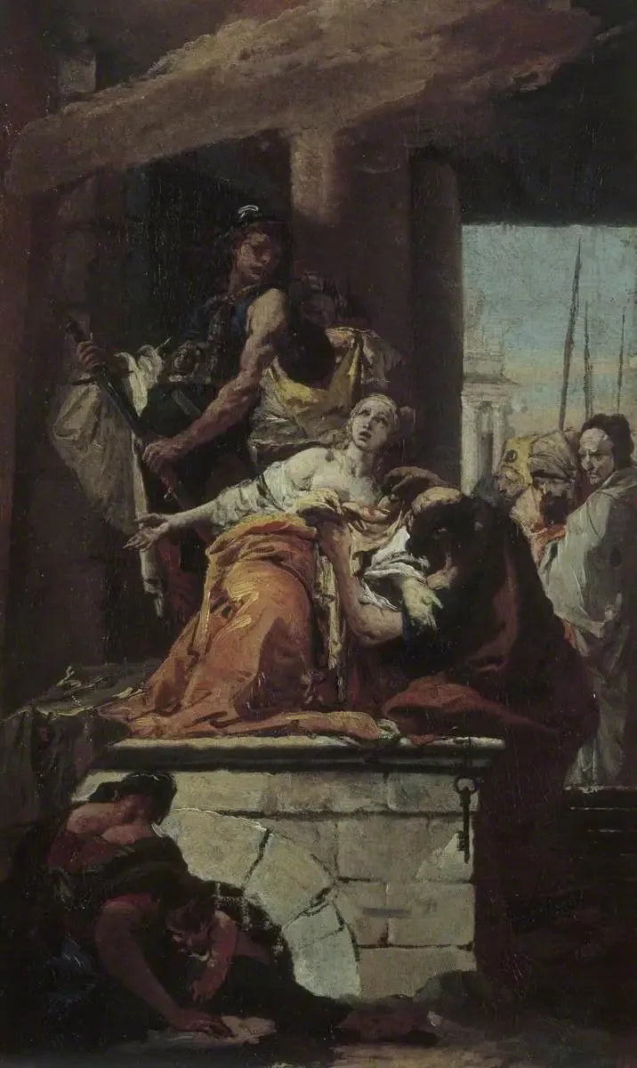 Martyrdom av heliga Agatha - Giovanni Battista Tiepolo