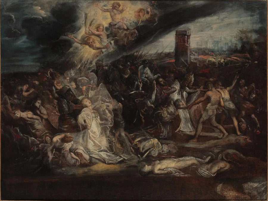 Martyrskapet av heliga Ursula - Peter Paul Rubens