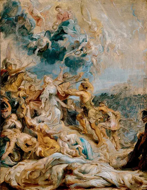 Martyr av heliga Ursula - Peter Paul Rubens