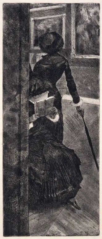 Mary Cassatt på Louvren: Målningen - Edgar Degas
