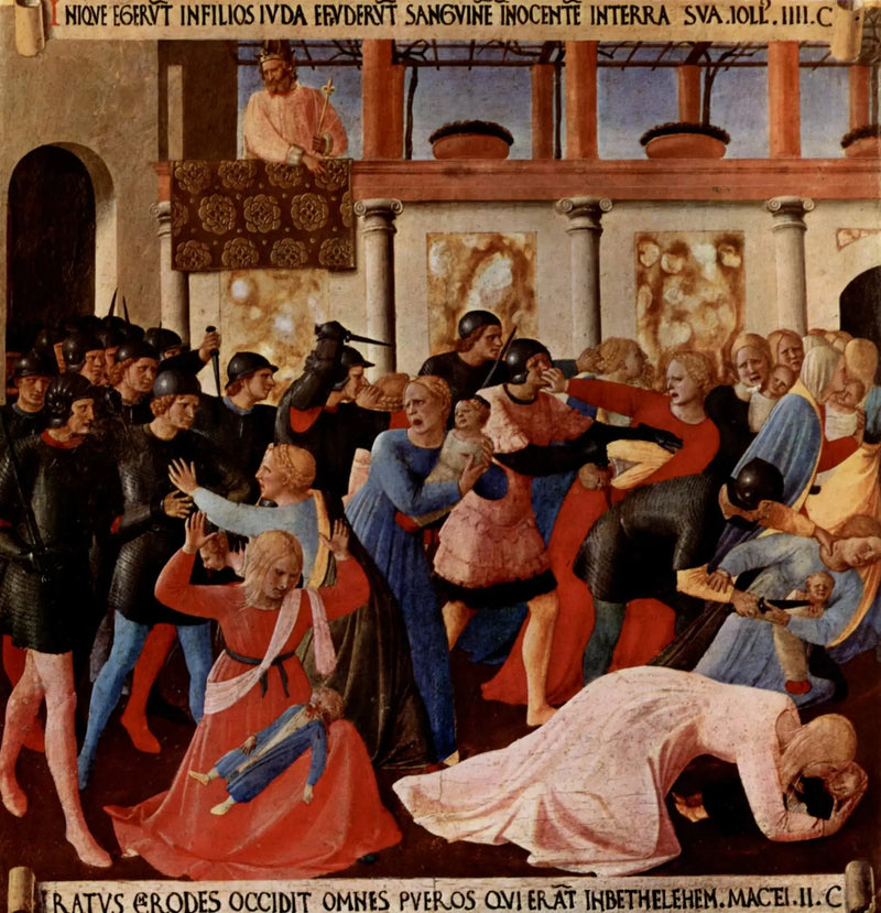 Innocentmassakern i Betlehem - Fra Angelico