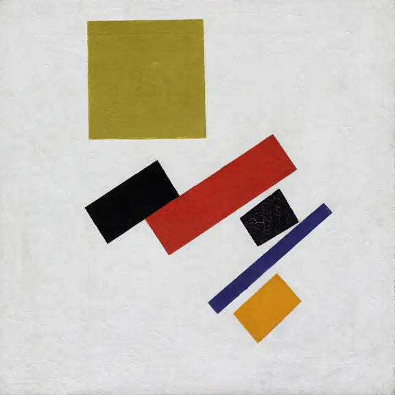 Bildmassor i rörelse. Suprematistisk komposition - Kazimir Malevich