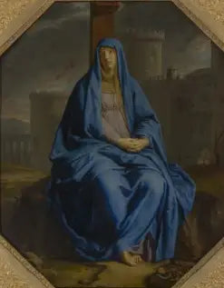 Mater dolorosa vid foten av korset - Philippe de Champaigne