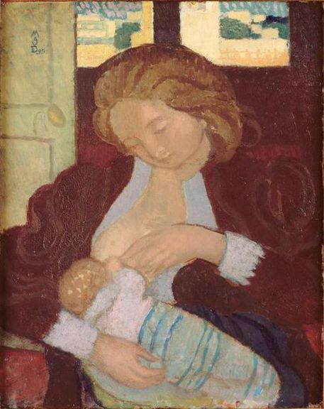 Maternité med spetsmanchetter - Maurice Denis