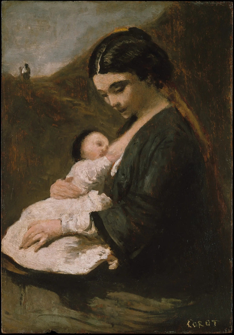 Moderskap - Jean-Baptiste Camille Corot