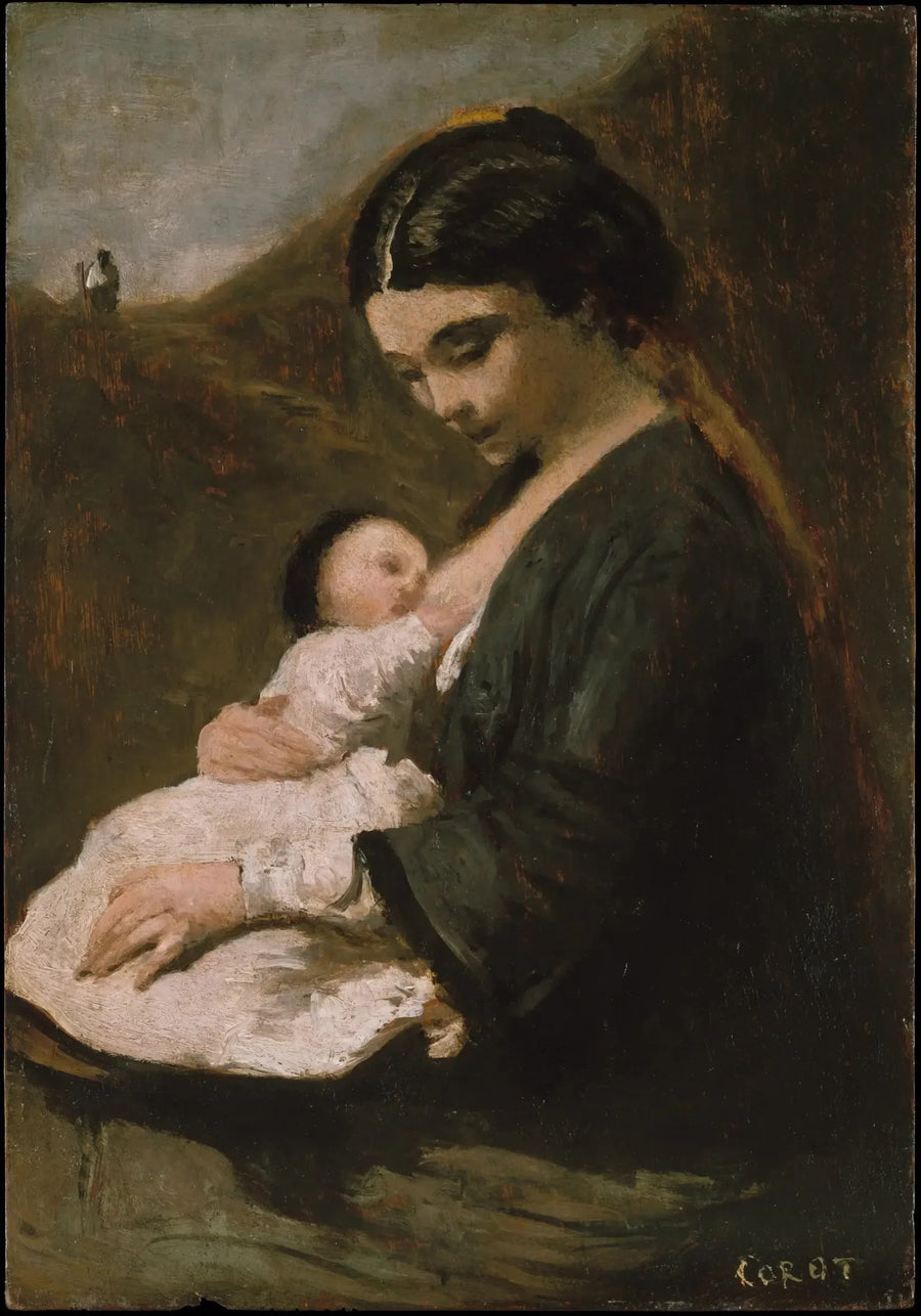 Moderskap - Jean-Baptiste Camille Corot