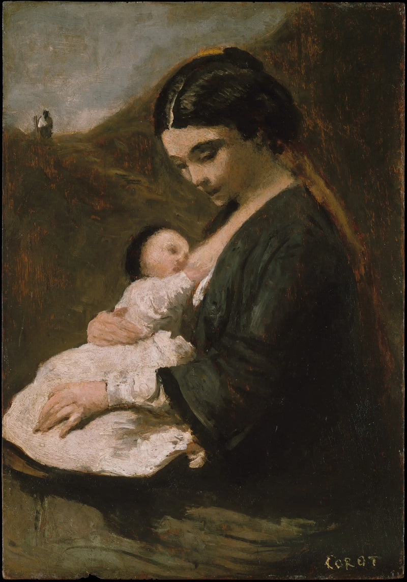 Moderskap - Jean-Baptiste Camille Corot