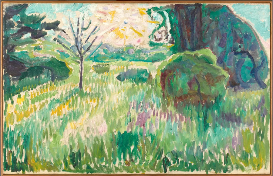 Morgon i trädgården - Edvard Munch