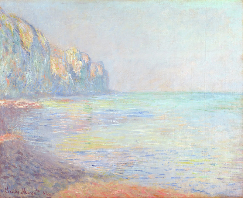 Le Matin, dimmigt väder, Pourville W711 - Claude Monet