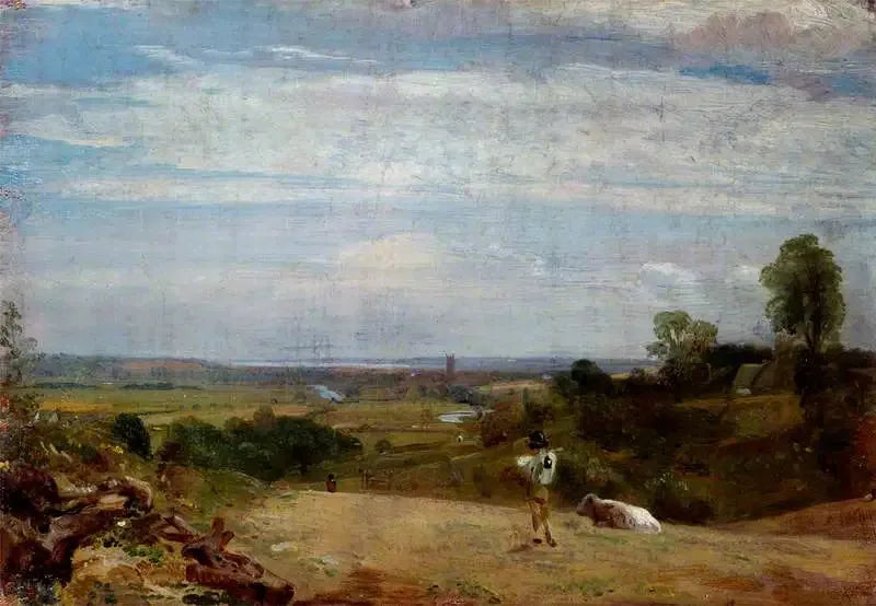 Sommarmorgon: Dedham från Langham - John Constable