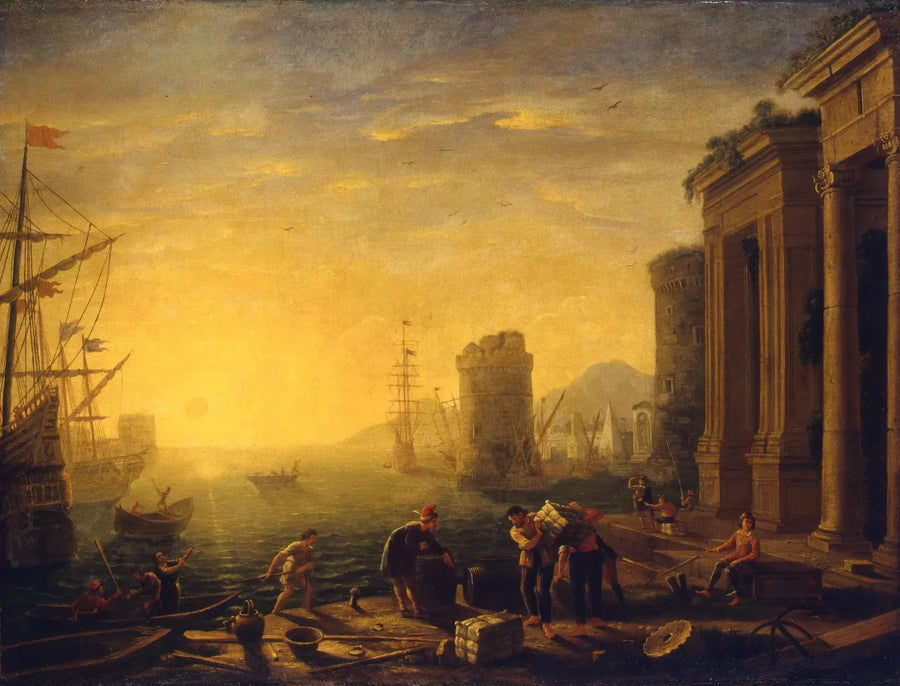 Morgon i hamnen - Claude Lorrain