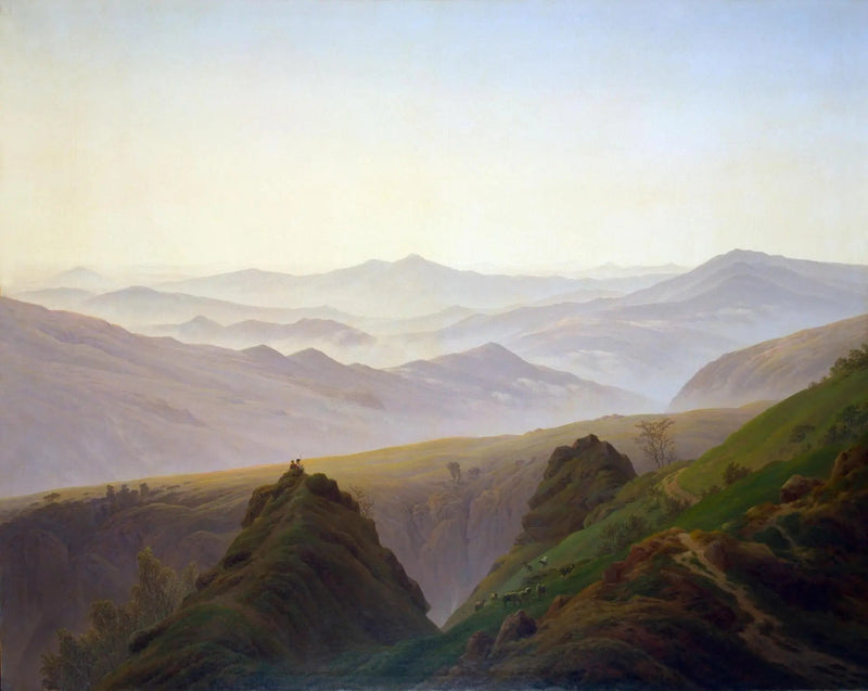 Morgon i bergen - Caspar David Friedrich