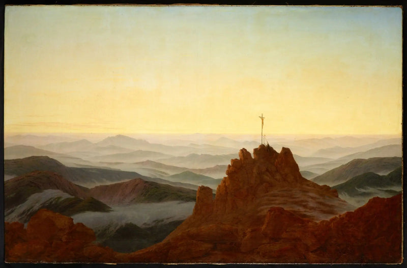 Morgon i Jättarnas Berg - Caspar David Friedrich