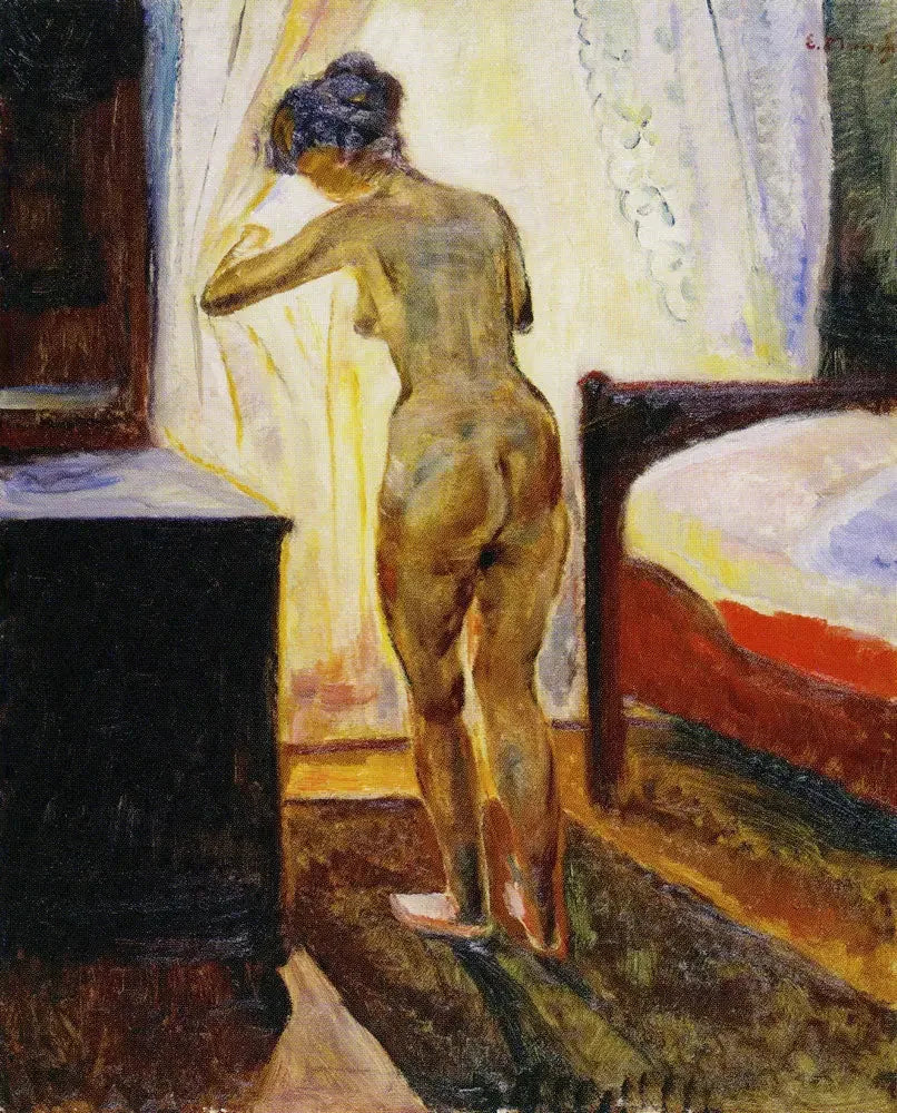 Morgon. Nu vid fönstret - Edvard Munch