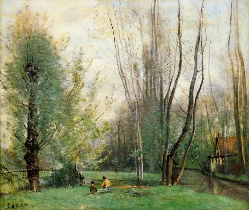 Morgon nära Beauvais - Jean-Baptiste Camille Corot