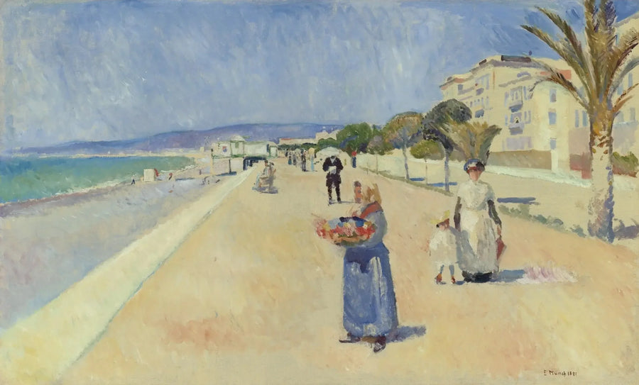 Morgon på Promenade des Anglais - Edvard Munch