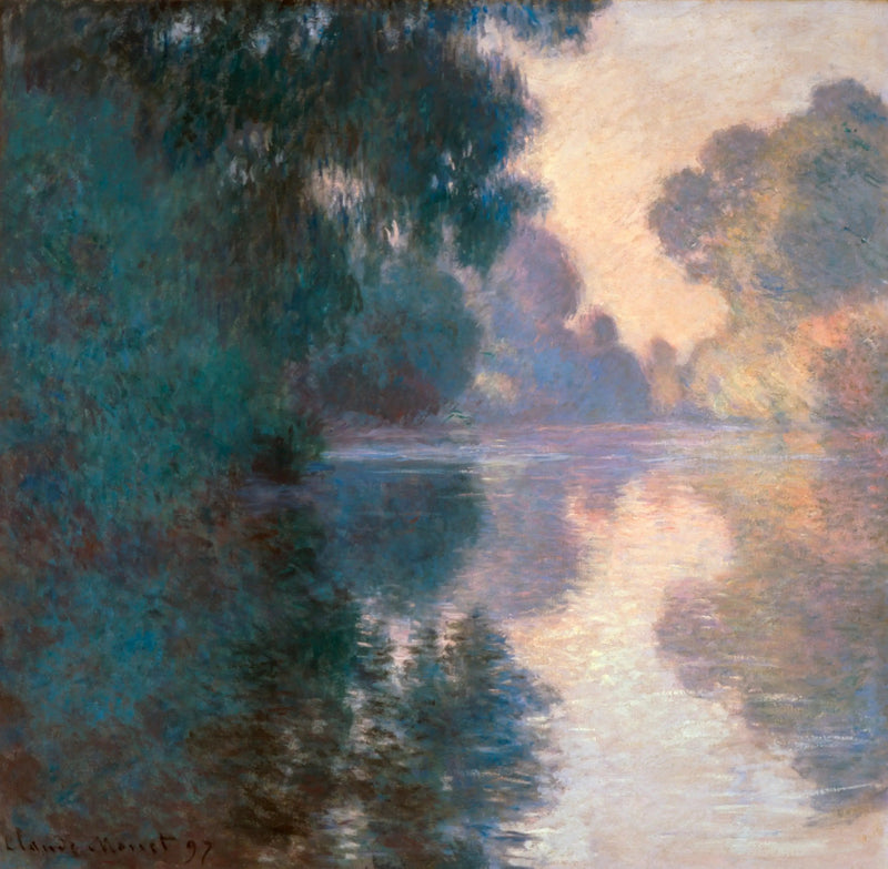 Morgon på Seine, vackert väder - Claude Monet