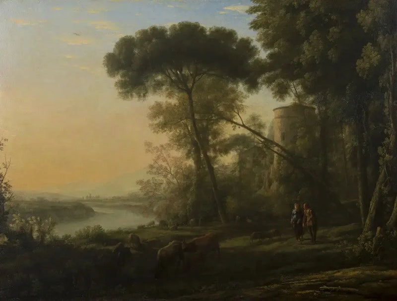 Morgon: En skogsskoglandskap - Claude Lorrain