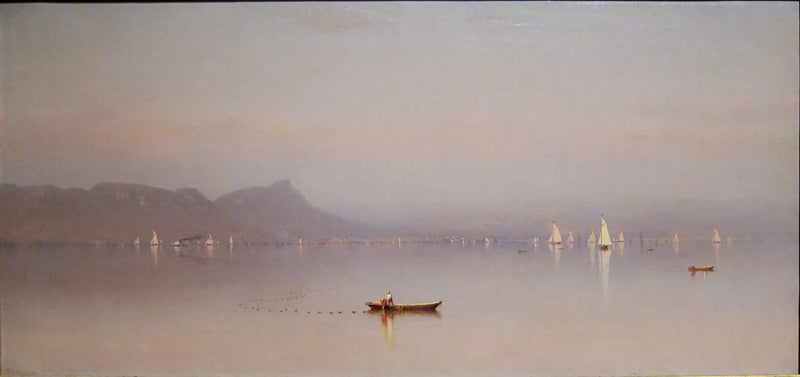 Morgon i Hudson, Haverstrawbukten - Sanford Robinson Gifford