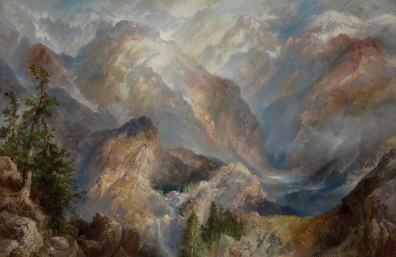 Morgon i Sierras, Nevada - Thomas Moran