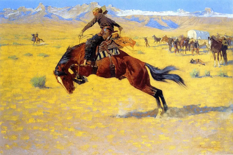 Kall förmiddag på stranden - Frederic Remington