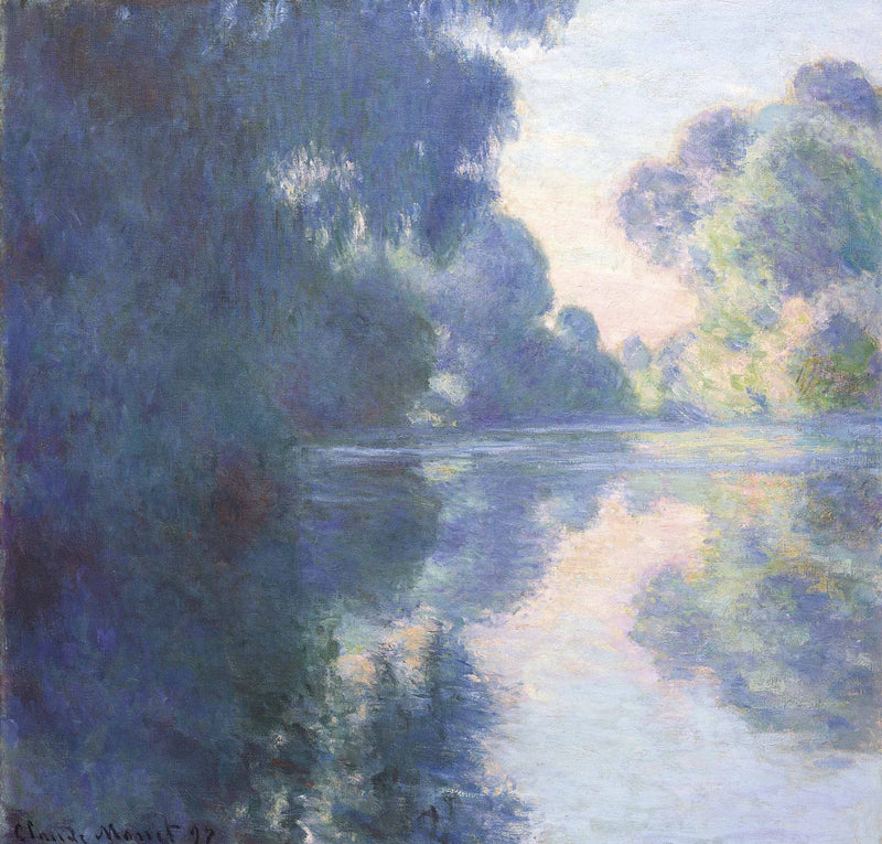 Morgon på Seine W1484 - Claude Monet