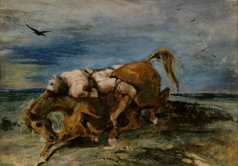 Mazeppa på den döende hästen - Eugène Delacroix