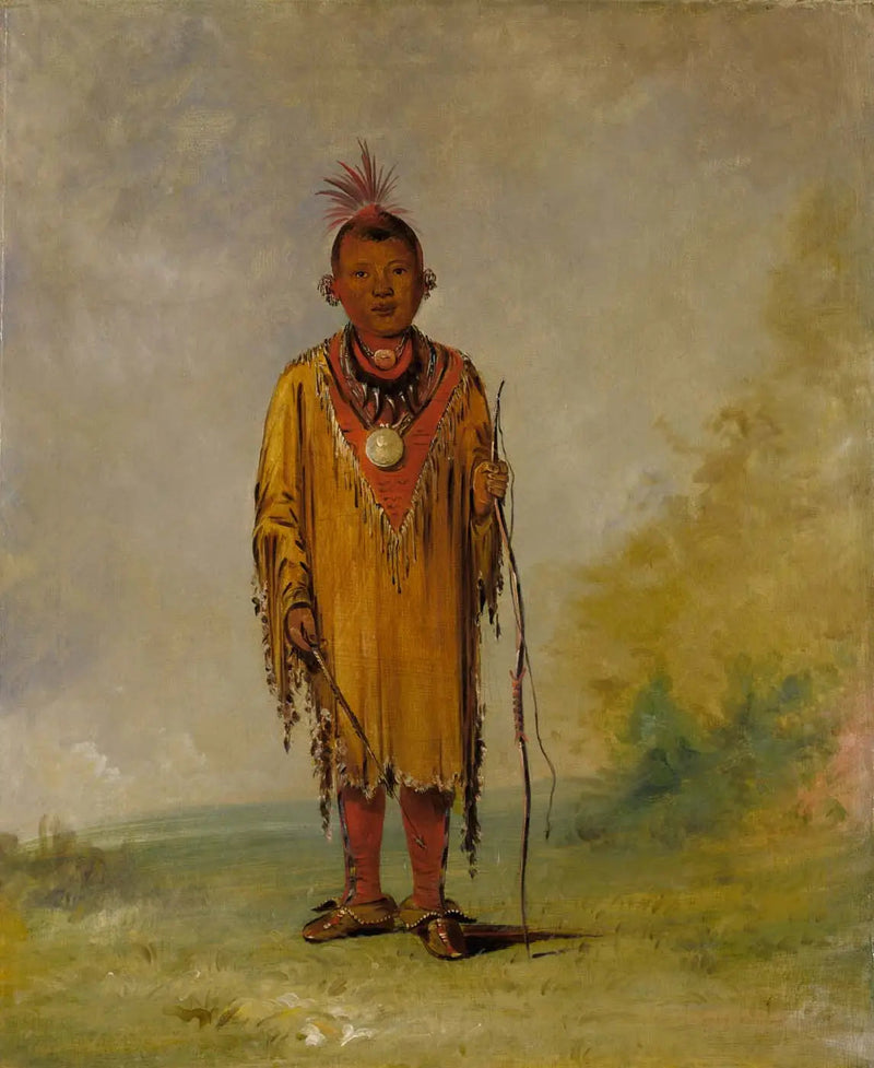Me-sóu-wahk, älgpäls, Kee-o-kúk:s favorittråd - George Catlin