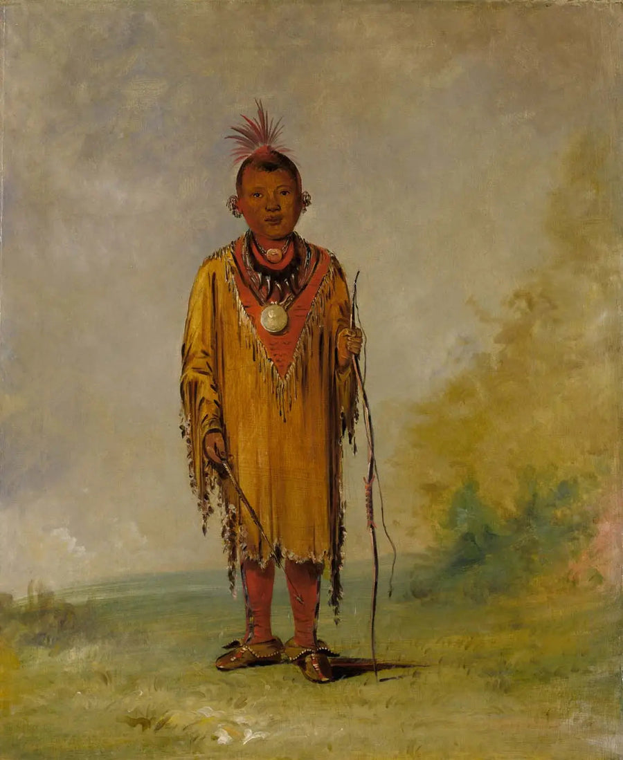 Me-sóu-wahk, älgpäls, Kee-o-kúk:s favorittråd - George Catlin