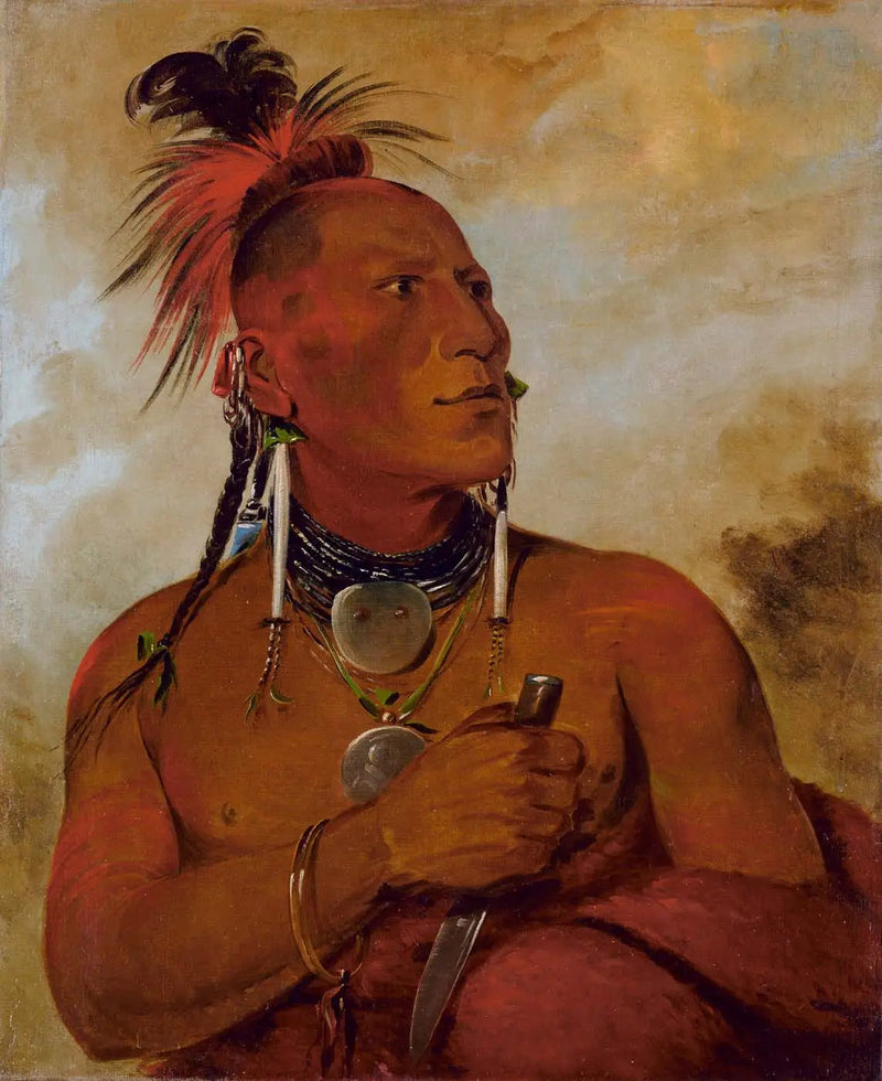 Meach-o-shín-gaw, liten vit björn, en hederlig och förnäm - George Catlin