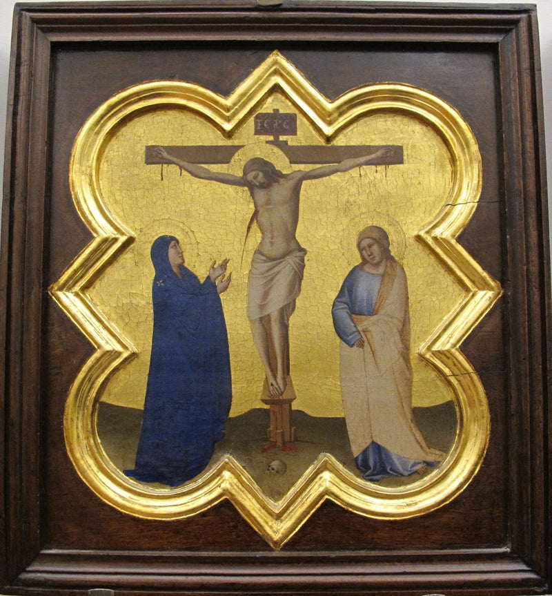 Santa Croce kvadrilob medaljong med Korsfästelsen - Taddeo Gaddi