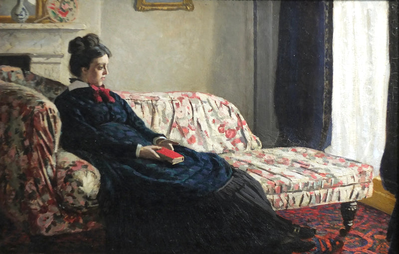Meditation. Madame Monet i soffan W163 - Claude Monet