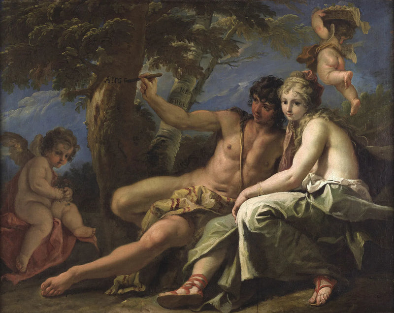 Médor och Angélique - Sebastiano Ricci
