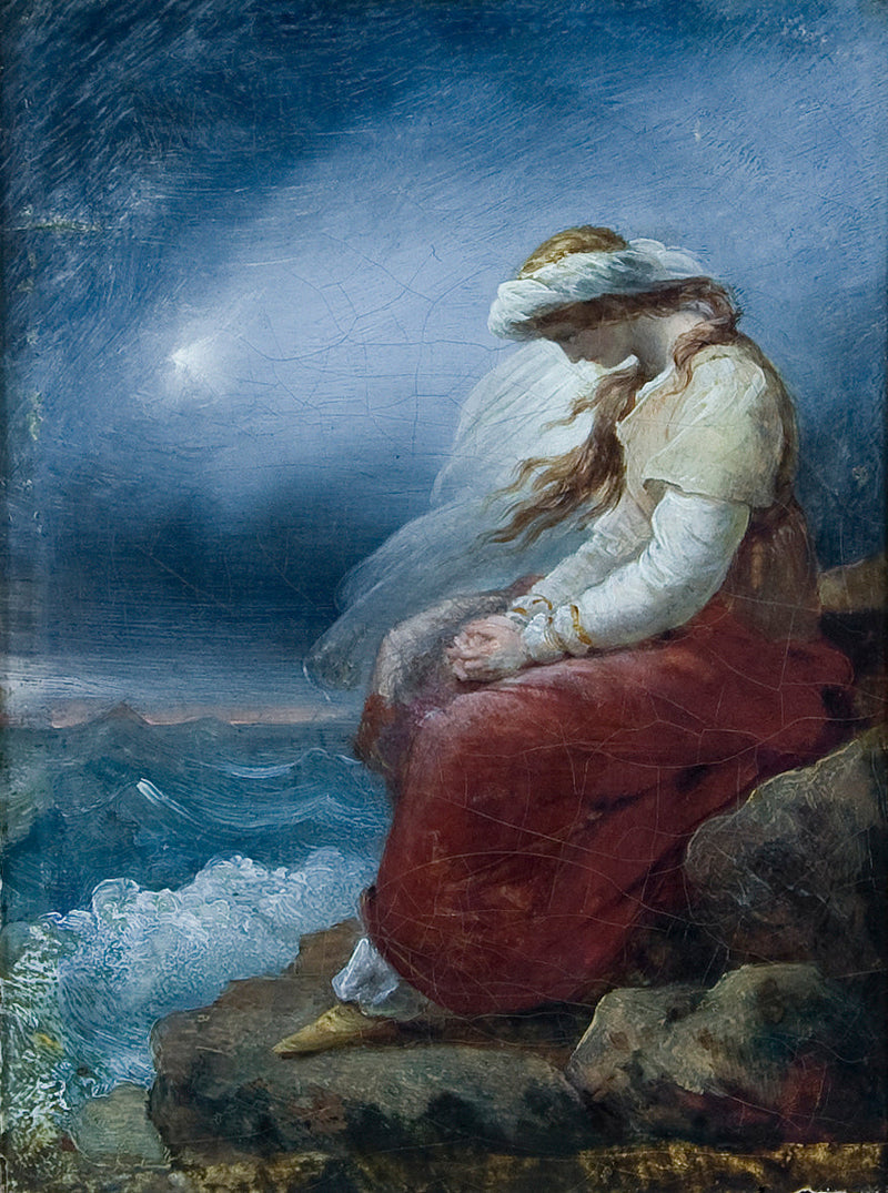 Médora på klippan - Ary Scheffer