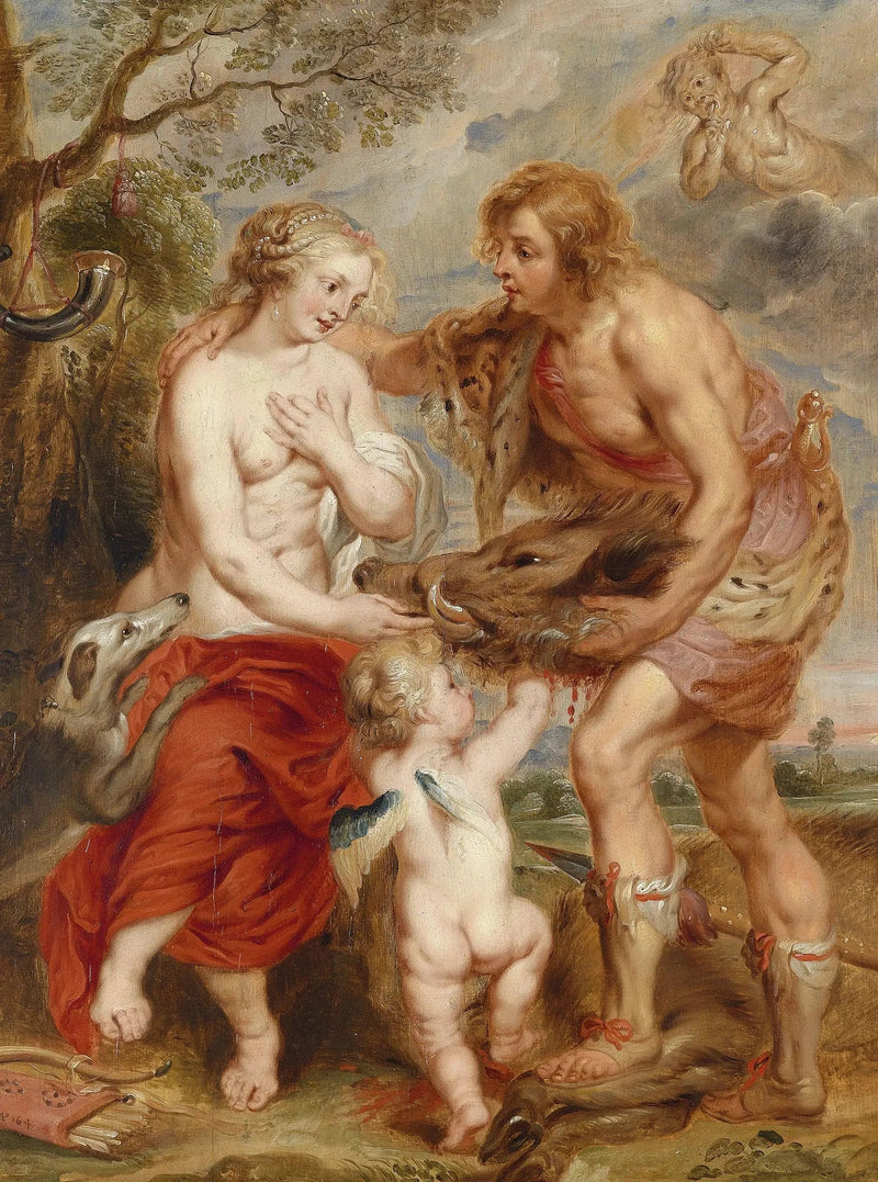 Méléagre som visar Atalanta huvudet av Calydons vilt, omkring 1640 - Peter Paul Rubens