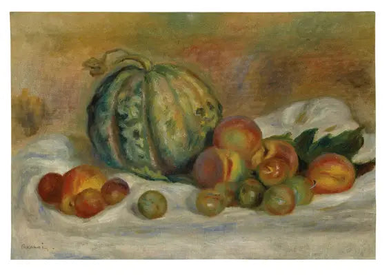 Melon och frukter - Pierre-Auguste Renoir