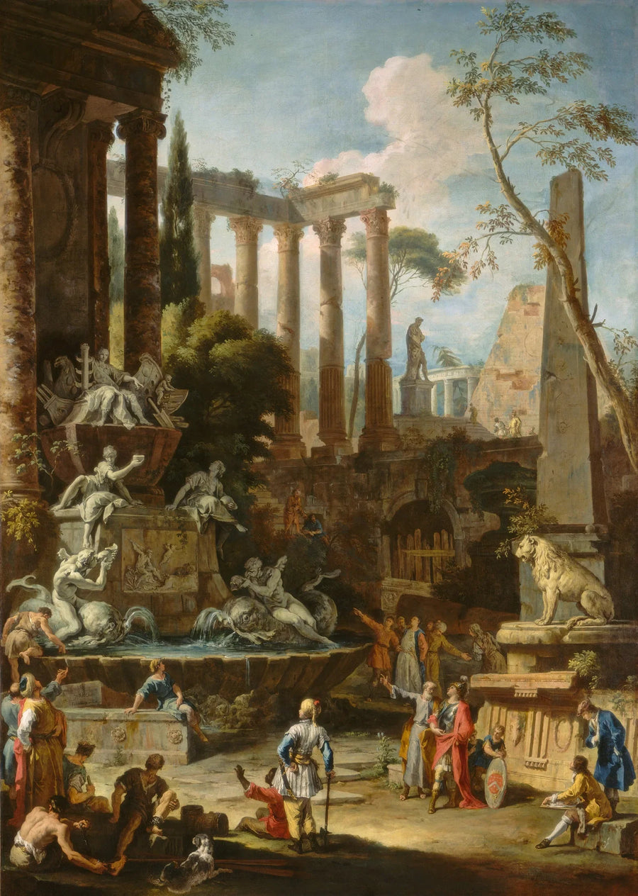 Memorial till amiral Sir Clowdisley Shovell - Sebastiano Ricci