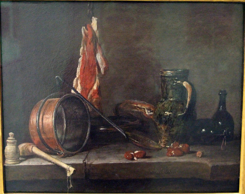 Fettmeny och Köksredskap - Jean Simeón Chardin