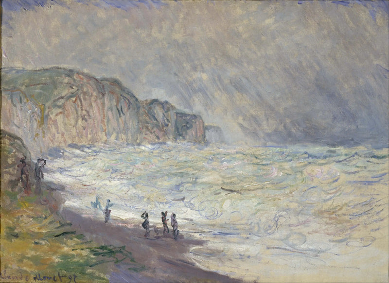 Mer mer upprörd vid Pourville - Claude Monet