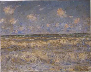 Reproduction du tableau « Mer agitée - Claude Monet » par Alpha Reproduction en peinture à l’huile