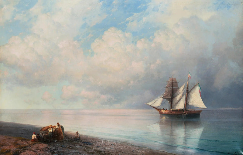 Mer lugnt i början av kvällen - Ivan Aivazovskij