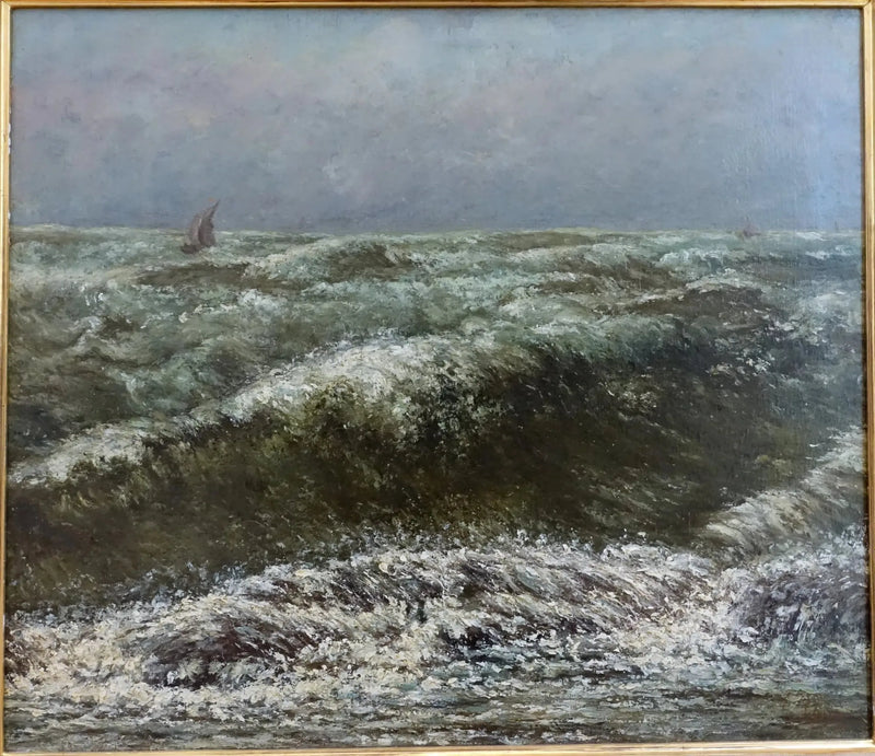 Stormens hav - Gustave Courbet