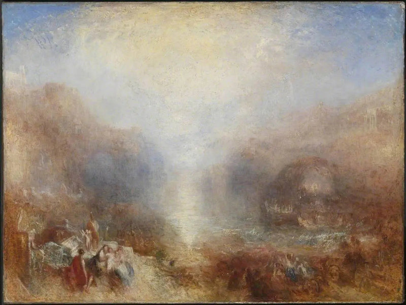 Merkurius skickad för att tillrättavisa Aeneas - J. M. W. Turner